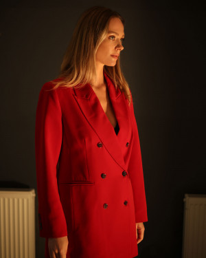 Anna Black Kırmızı Blazer Ceket Anna Black Kırmızı Blazer Ceket