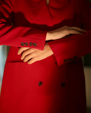 Anna Black Kırmızı Blazer Ceket Anna Black Kırmızı Blazer Ceket